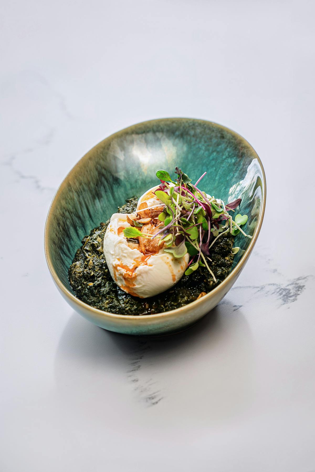 a bowl of food on a plate